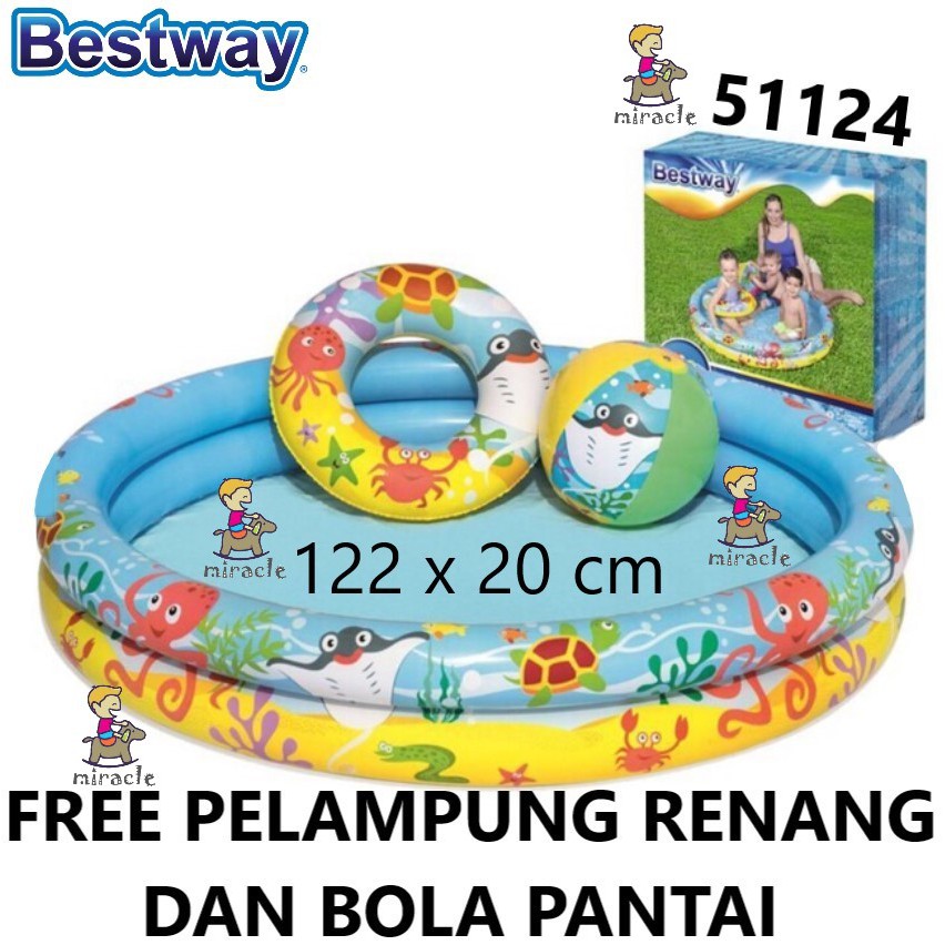 Jual Kolam Renang Pelampung Bola Set Bestway 51124 51008 51009 Paket ...