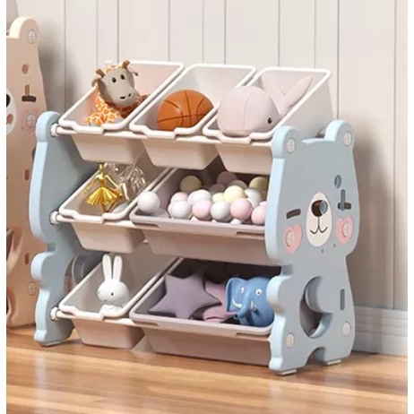 Jual Rak Mainan 3&4 Susun Toys Storage Cabinet Rak Penyimpanan ...