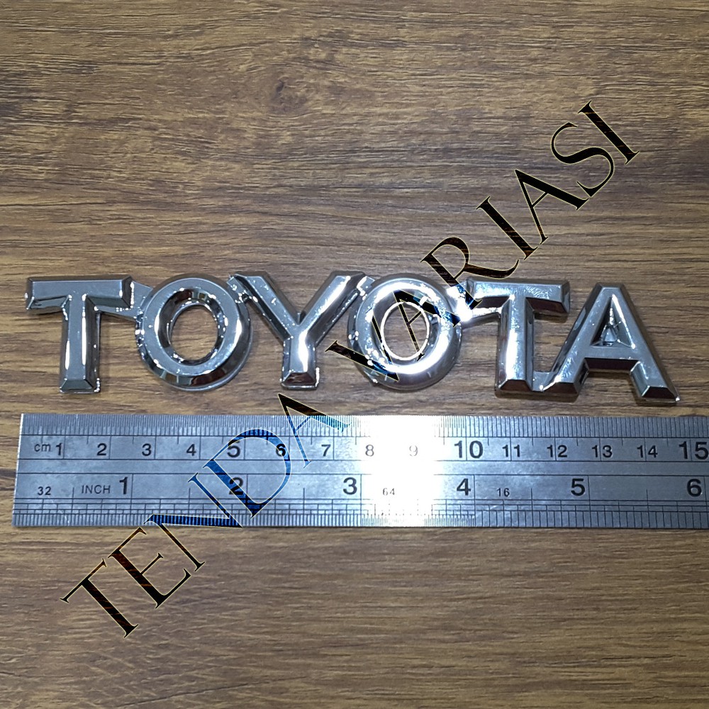 Jual Emblem Tulisan Toyota Cm Shopee Indonesia