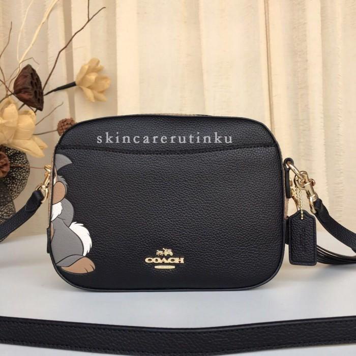 Jual Spesial Coach X Disney Thumper Camera Bag In Signature Black