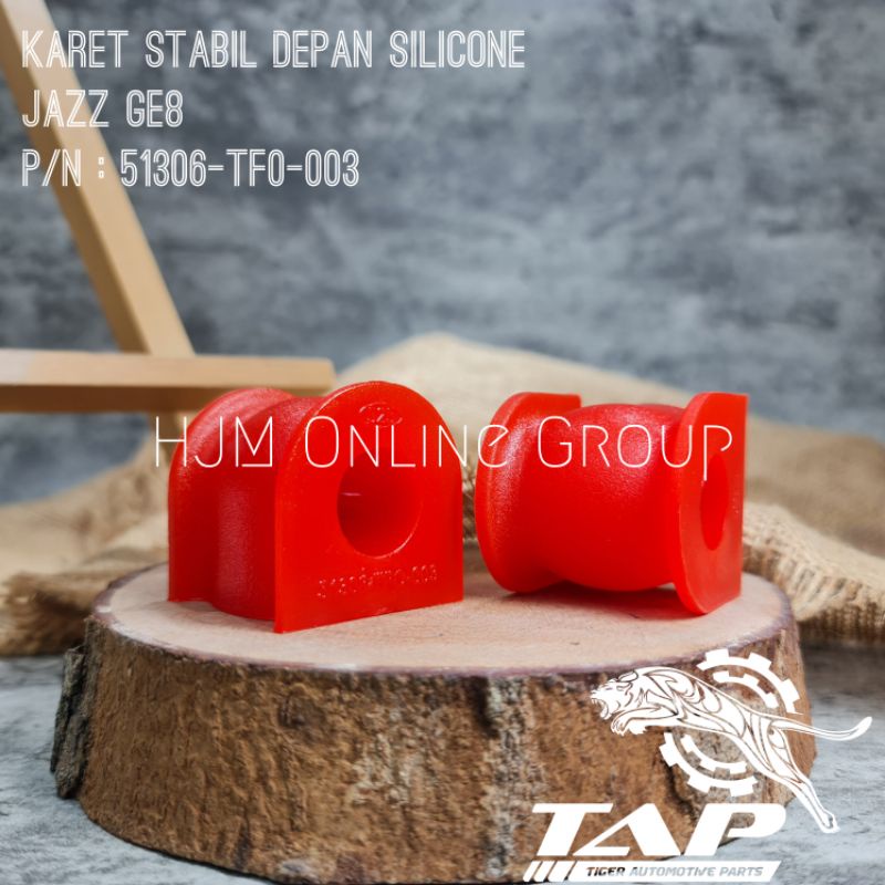 Jual KARET STABILIZER DEPAN KARET STABIL ROTI JAZZ GE8 SILICONE MERAH