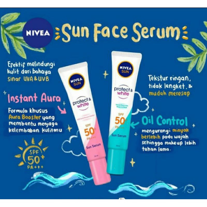 Jual Nivea Sun Face Protection Serum Spf 50 Pa Instant Aura Oil Control 30ml Shopee Indonesia 6314