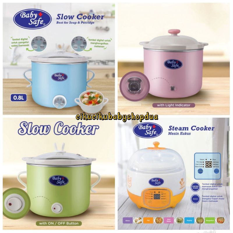 Jual Baby safe slow cooker digital 0.8L/ Slow Cooker / Peralatan Makan