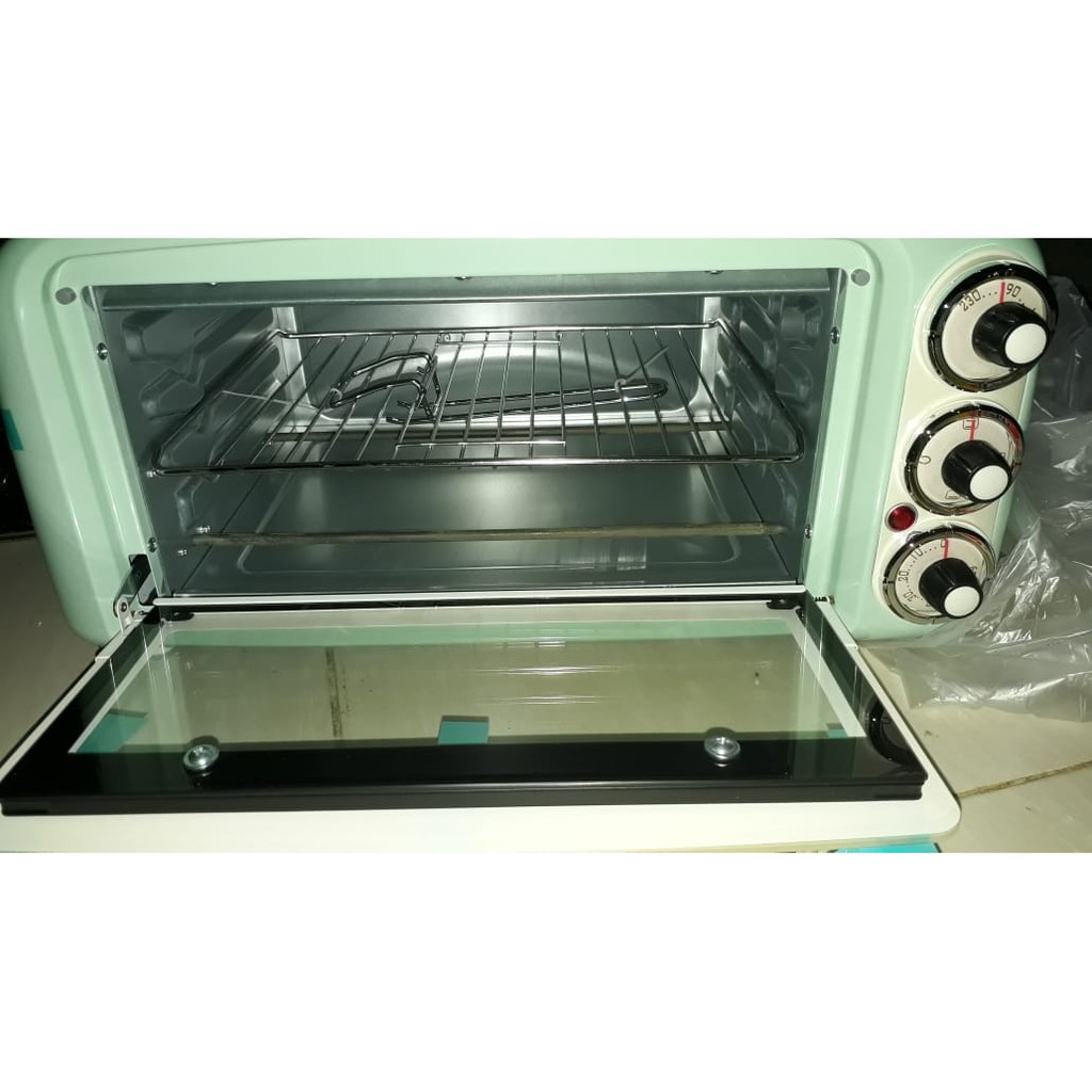 Ariete 3919GR Vintage Elektromos mini sütő 10L 800 Watt - Zöld/Fehér
