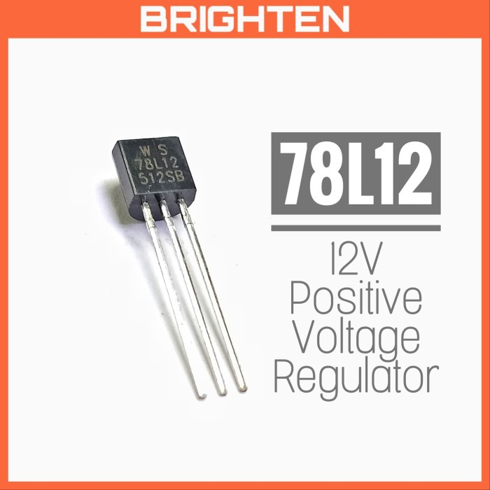 Jual 78L12 12V Positive Voltage Regulator 100mA TO-92 | Shopee Indonesia