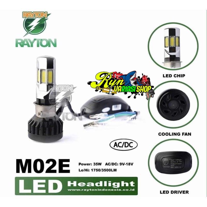 Jual Lampu LED RTD M02E 6sisi AC DC Lampu Putih Rayton ORI UNIVERSAL