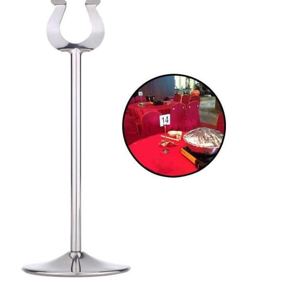 Jual MENU STAND STAINLESS STEEL 10