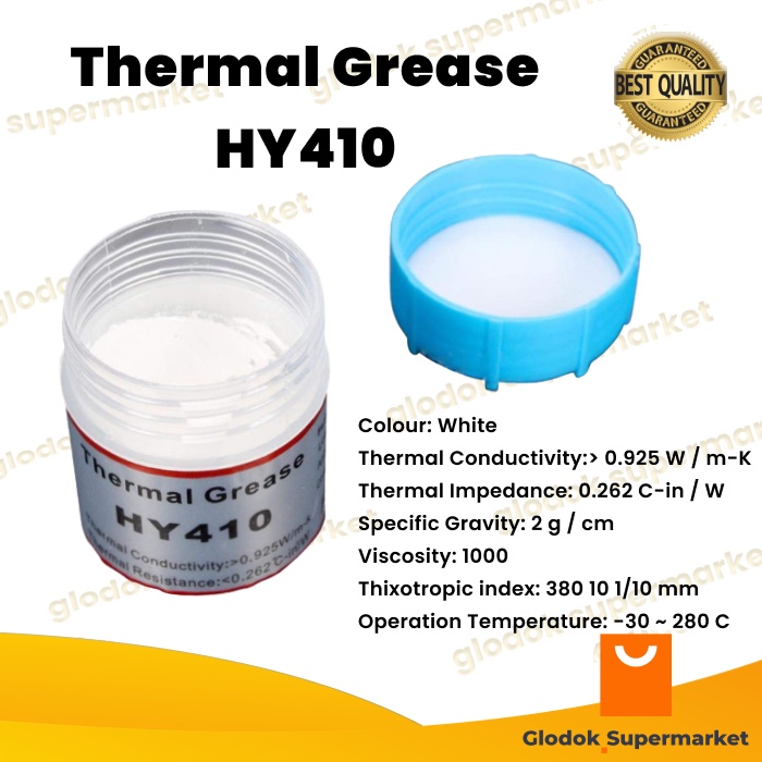 Jual Thermal Grease HY410 25 Gram Paste CPU Heatsink Silicone Compound