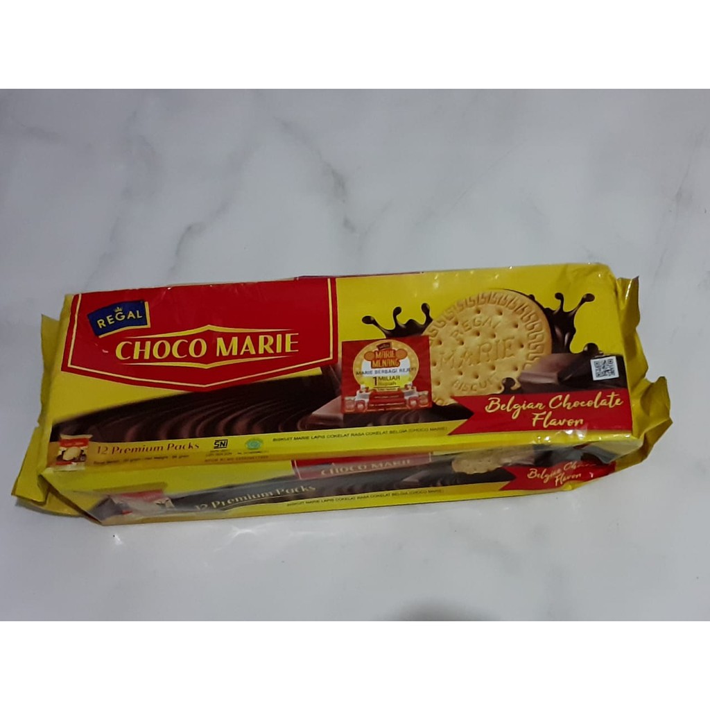 Jual BISKUIT REGAL CHOCO MARIE BELGIAN CHOCOLATE FLAVOR 12'S - 96GR ...
