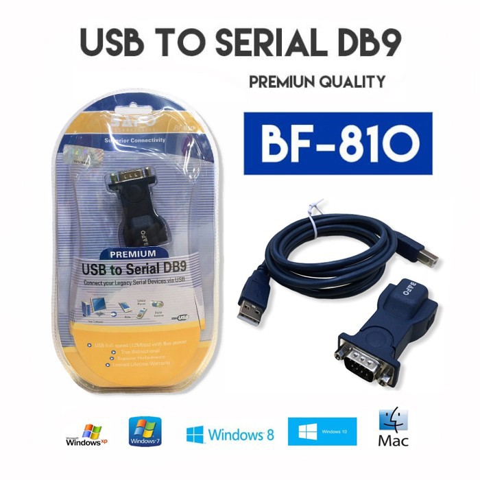 Jual Kabel USB to Serial DB9 RS232 BAFO BF810 Premium Quality
