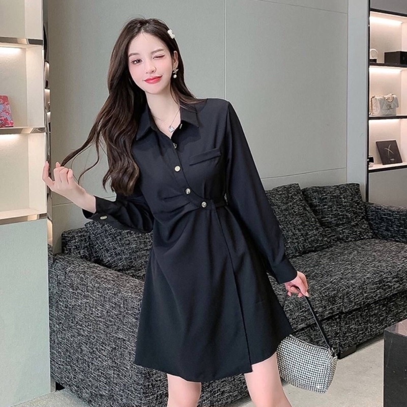Jual Berry Dress Korean Formal Casual Kerah Kerja Kantor Sopan Rapi ...