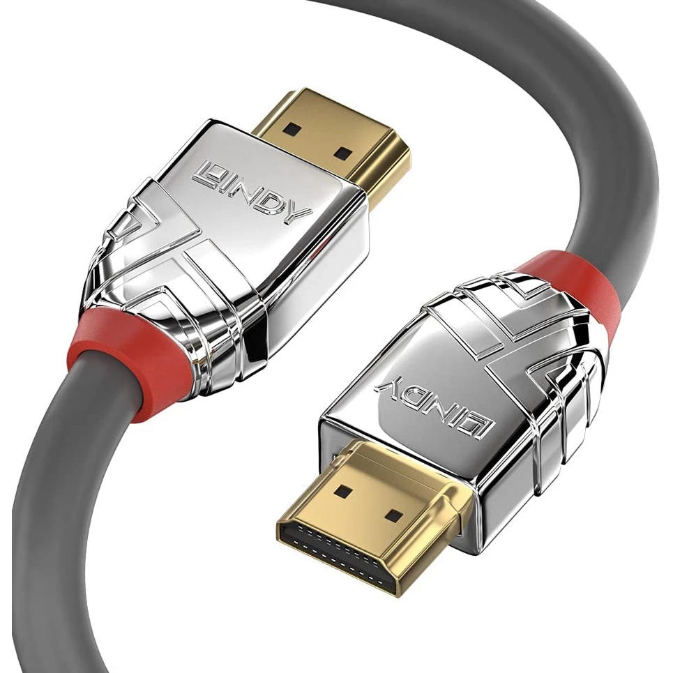 LINDY Kabel HDMI 2.0 10M Kabel Hdmi to Hdmi Male to Male Standard 4K 60hz Kabel Hdmi PS4 Tv Monitor Cromo Cable 37876