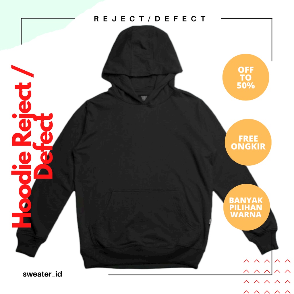Jual Hoodie Reject / Deect sale (Produk Tidak Lulus QC) Shopee Indonesia