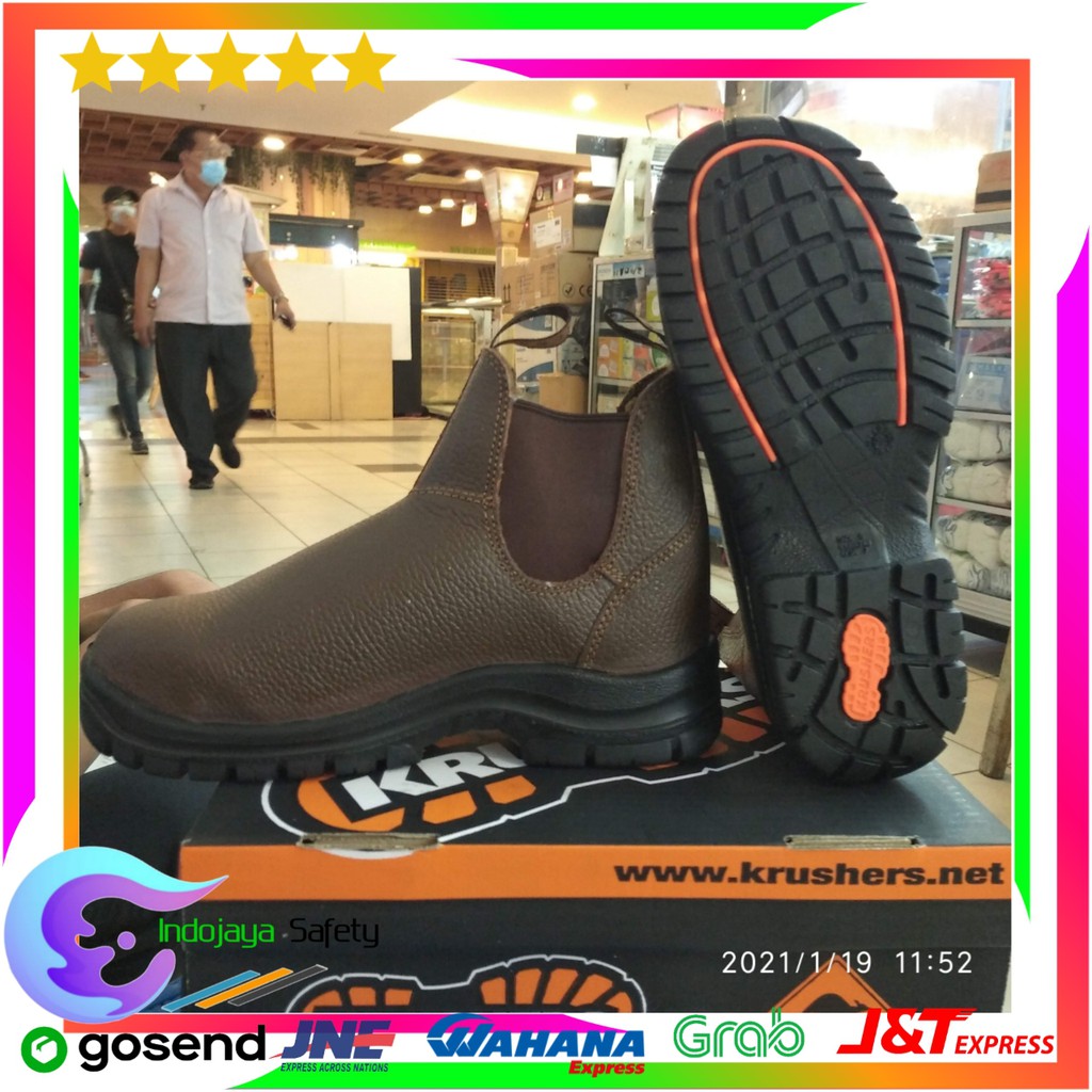 Jual Sepatu Safety Krushers Nevada Original Safety Shoes Krushers Brown Sepatu Krusher