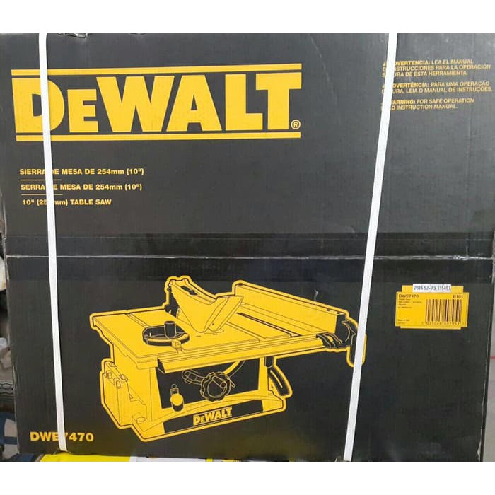 Jual Dewalt DWE7470 Table Saw 10 Inch Mesin Potong Kayu Meja Circular ...