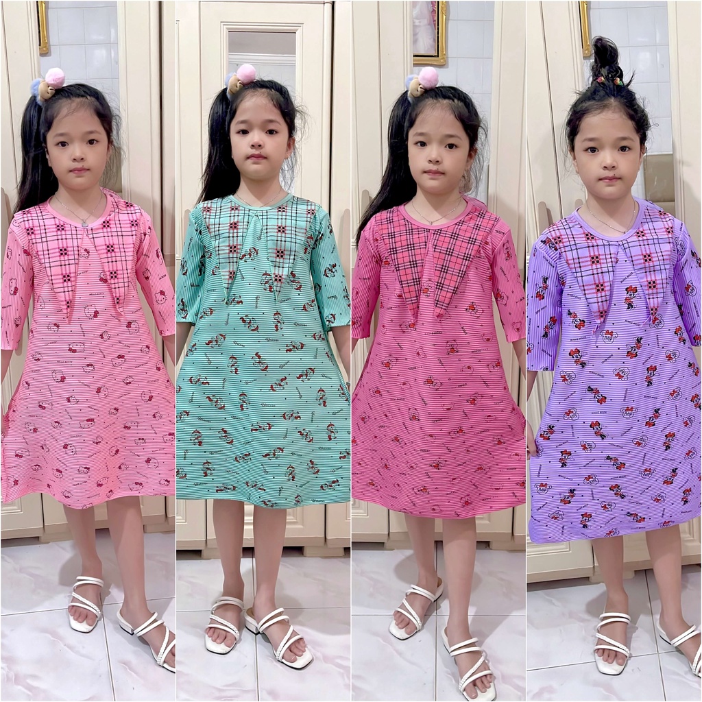 Jual V&Z Kids- Baju Anak Turun Naik/dress Anak 2-10tahun/dress Anak ...