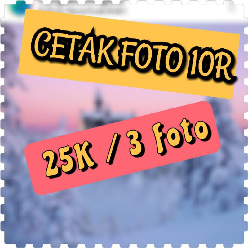Jual cetak foto 10r (3foto 25rb) | Shopee Indonesia