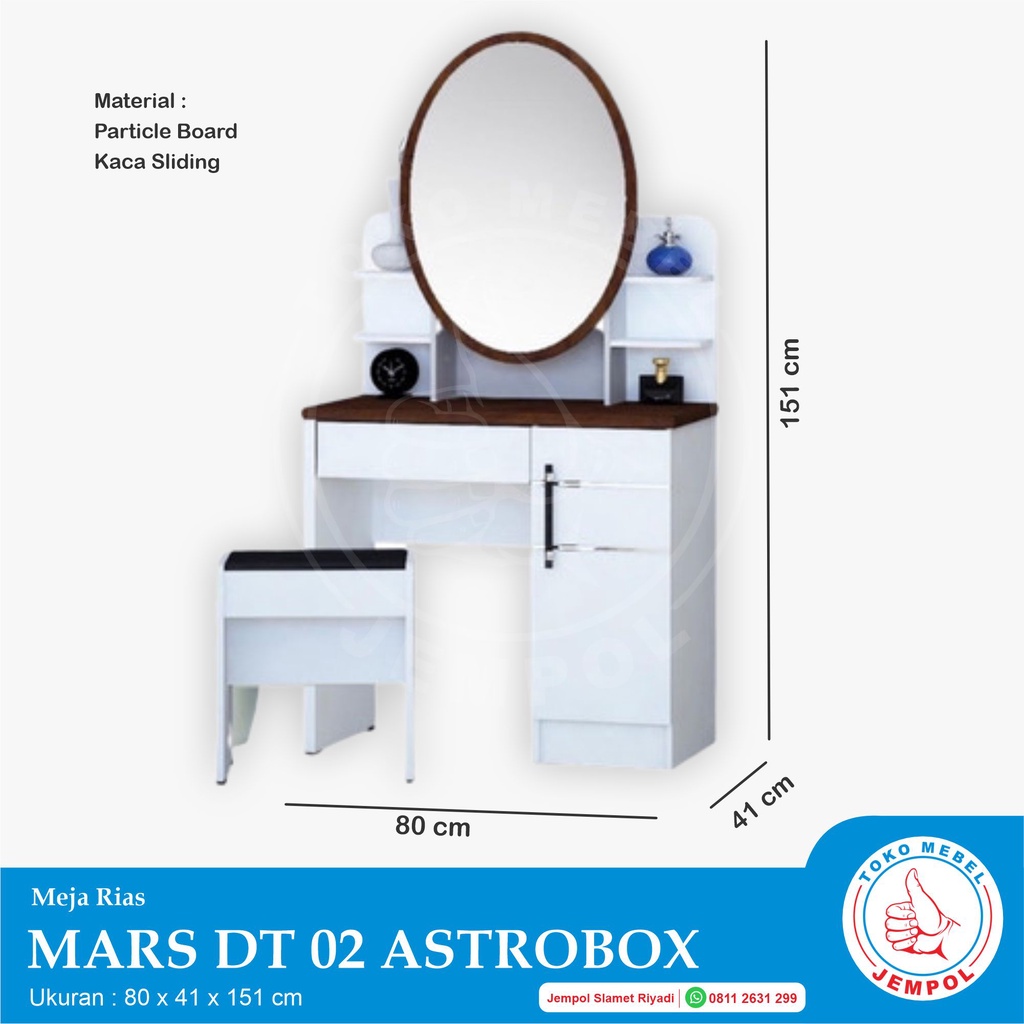 Jual Meja Rias MARS DT-02 Astrobox/Mirror/Meja Makeup/Cermin/Meja ...
