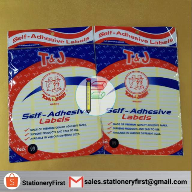 Jual Label Sticker Tom&Jerry No. 99 Tip Ex ( 5 x 34mm) | Shopee Indonesia