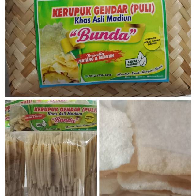 Jual Krupuk Gendar Puli Bundaasli Khas Madiun Shopee Indonesia