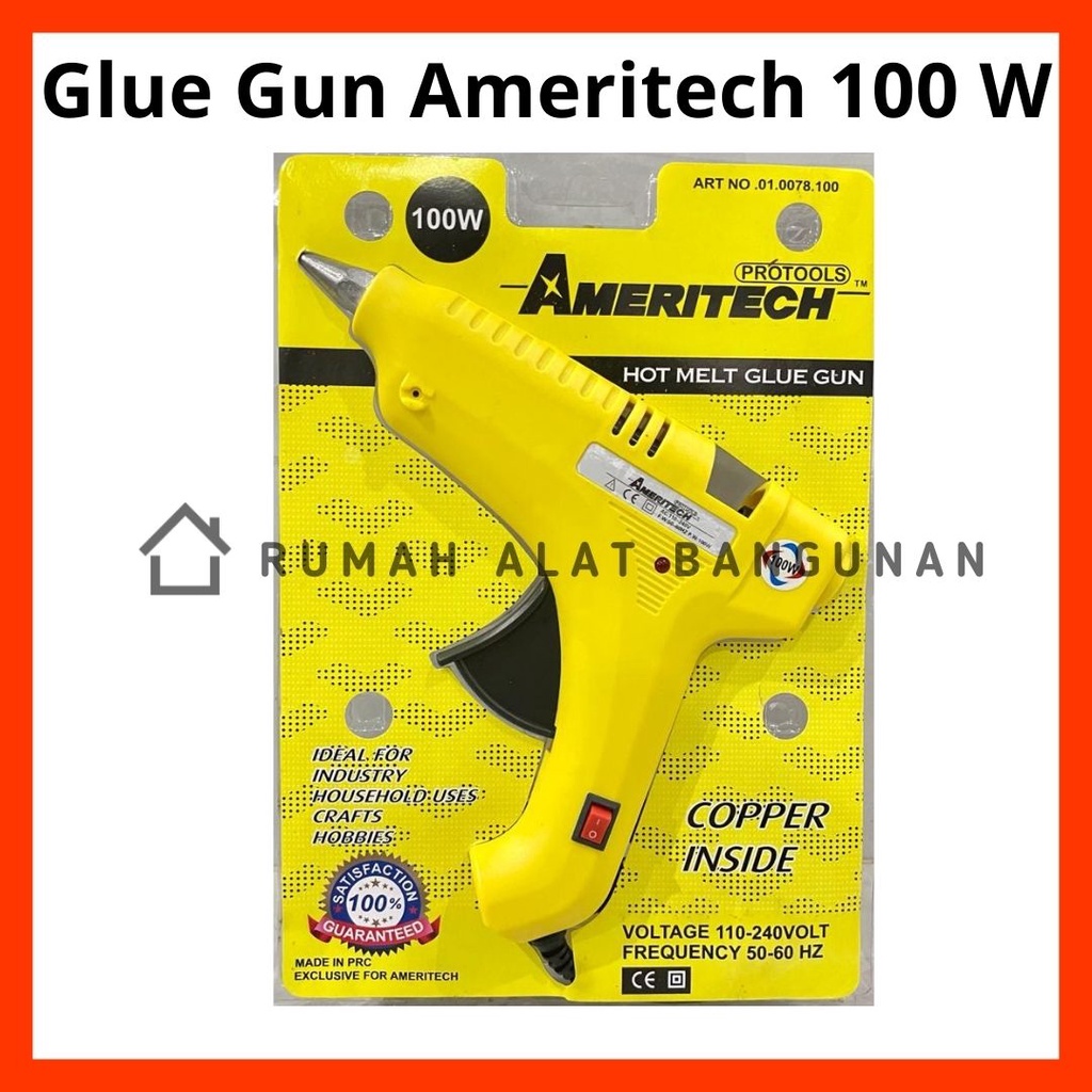 Jual Alat Lem Tembak Watt Glue Gun Ameritech W Solder Lilin Pistol Lem Bakar