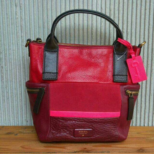 Fossil Borsa Shopper In Pelle Emerson Donna – Tracolla Regolabile, Chiusura Cerniera, Tasche Multiple, 27x15x27 Cm, Elegante E Funzionale