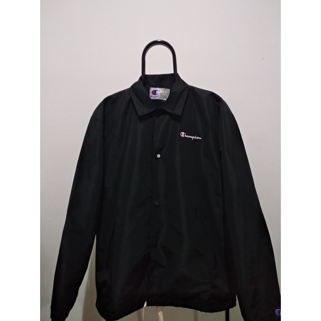 Champion black coach on sale jacket