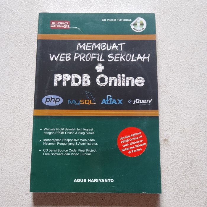 Jual Buku MEMBUAT WEB PROFIL SEKOLAH + PPDB ONLINE | Shopee Indonesia