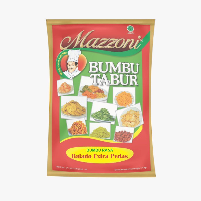 Jual Mazzoni Bumbu Tabur Balado Extra Pedas 1 Kg Shopee Indonesia