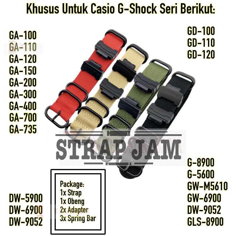 Tukar tali jam outlet g shock