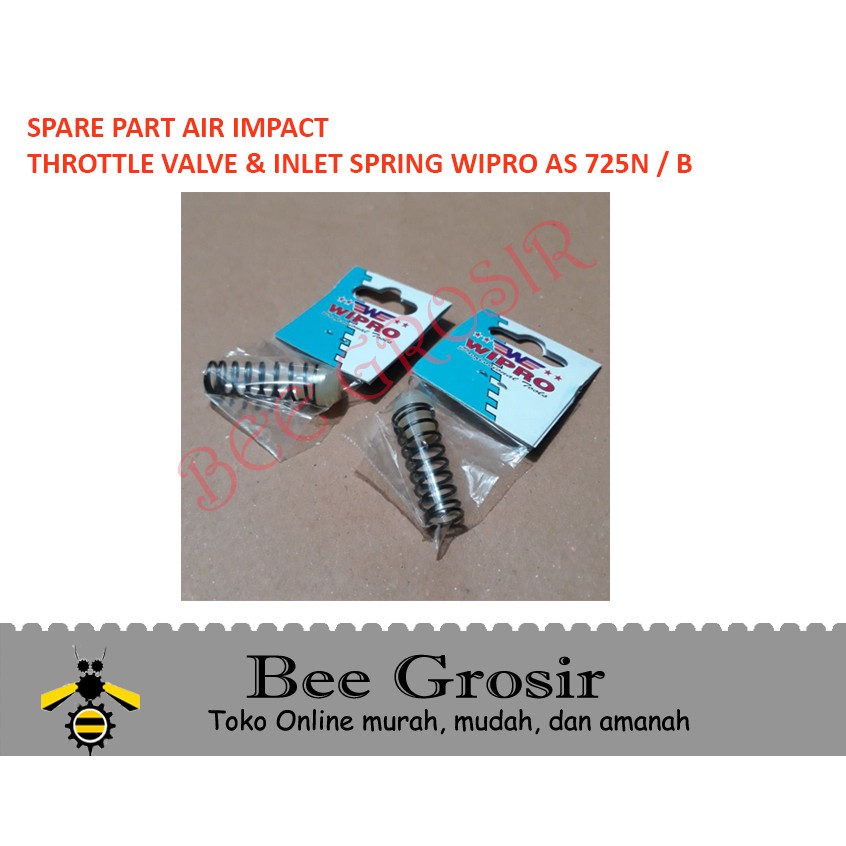 Jual Spare Part Air Impact Throttle Valve Inlet Spring WIPRO AS725N ...