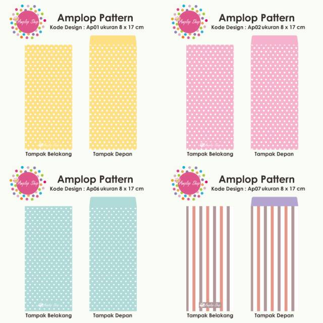 Jual Amplop Pattern Motif Lucu | Shopee Indonesia