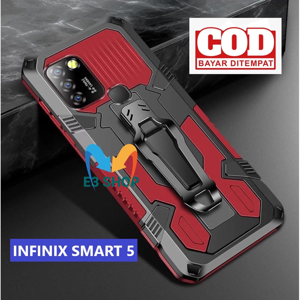 Jual CASE INFINIX SMART CASING STANDING BACK KLIP HARD CASE HP