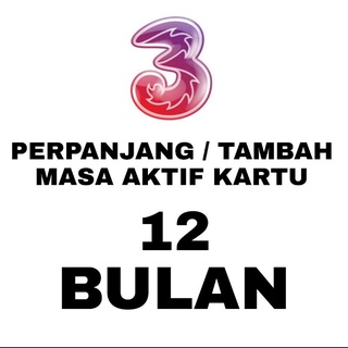 Jual Perpanjang / Tambah Masa Aktif Tri 1 Tahun 12 Bulan 1 Bulan ...