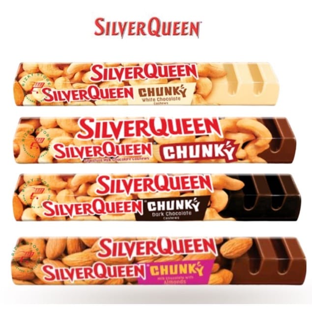 Jual Silverqueen Chunky Bar 85 gram/ 95 g Halal Mede/ Almond/ Dark ...