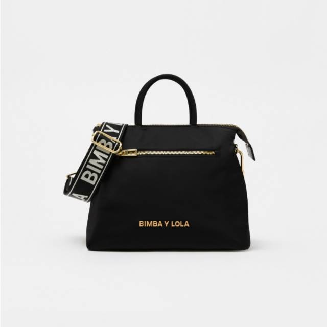Branded Bag - Ready New BNIB Bimba Y Lola M black tote bag logo