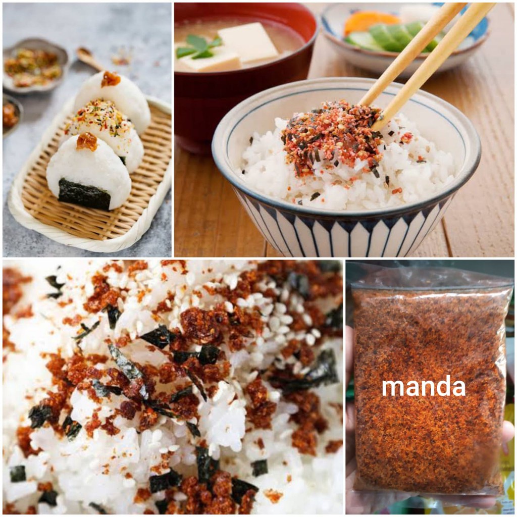 Jual Rice topping nasi bento ikan teri pedas level 10 BERAT 100 gr ...