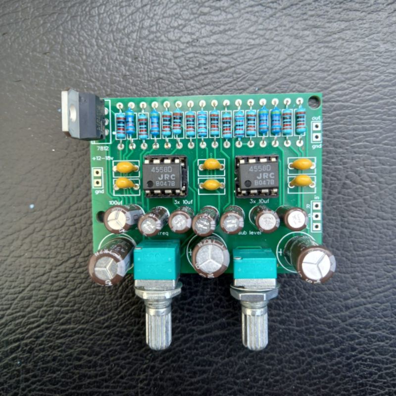 Jual Filter subwoofer jrc4558d asli low nois class d suplay 12vdc dua ...