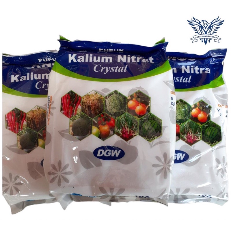 KNO3 Putih Kristal DGW 1 Kg Pupuk Kalium Nitrat Mempercepat Pertumbuhan Bungan dan Buah DGW KNO Santani