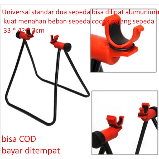 Jual Universal standar dua Paddock sepeda bisa dilipat alumunium kuat ...