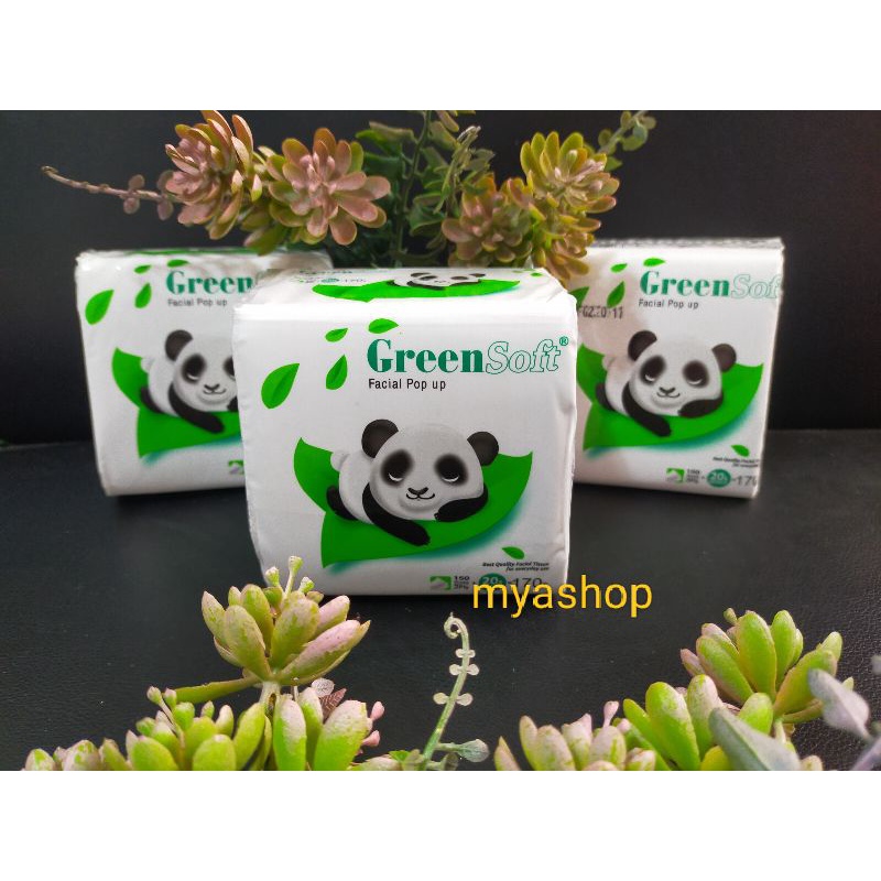 Jual Tisu Tissue Green Soft Pop Up Kotak Kecil 170s Shopee Indonesia 