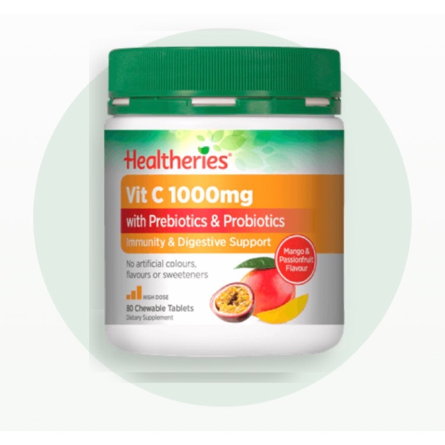 Jual Vit C 1000mg with Prebiotics & Probiotics/ Healtheries vitamin C