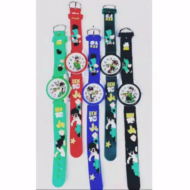 Jual (Terima Cod)Jam Tangan Anak Anak Timbul Ben 10 Rubber(Dikirim Dari ...