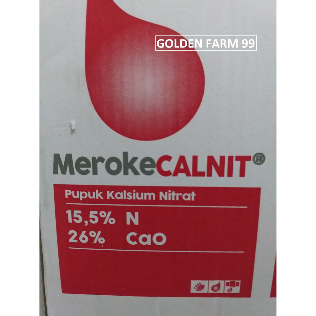 Jual Pupuk kalsium nitrat MEROKE CALNIT Original pack harga tejangkau ...