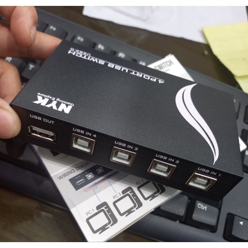 Jual Data switch usb/ manuwal switch printer 4port manuwal | Shopee ...