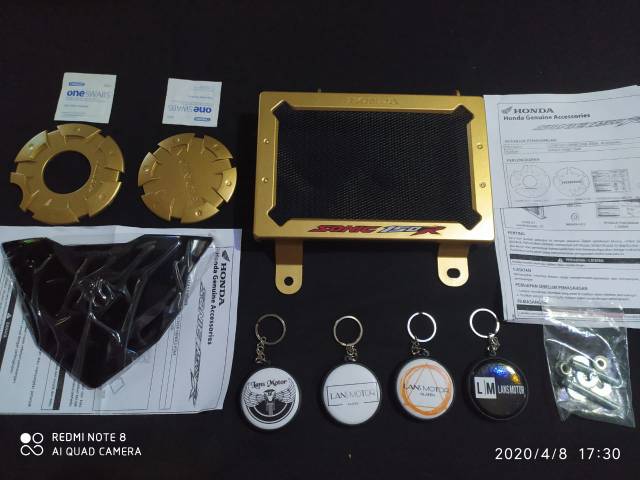 Jual Cover radiator Sonic 150 R Original AHM (sepaket) | Shopee Indonesia