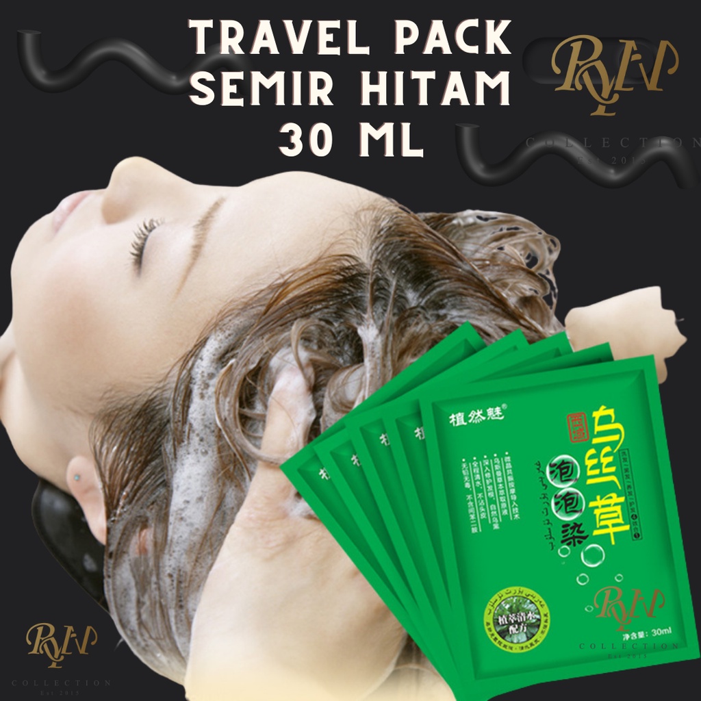 Jual 500ML SHAMPOO SEMIR WARNA ZHI RAN MEI CAT RAMBUT UBAN PRAKTIS