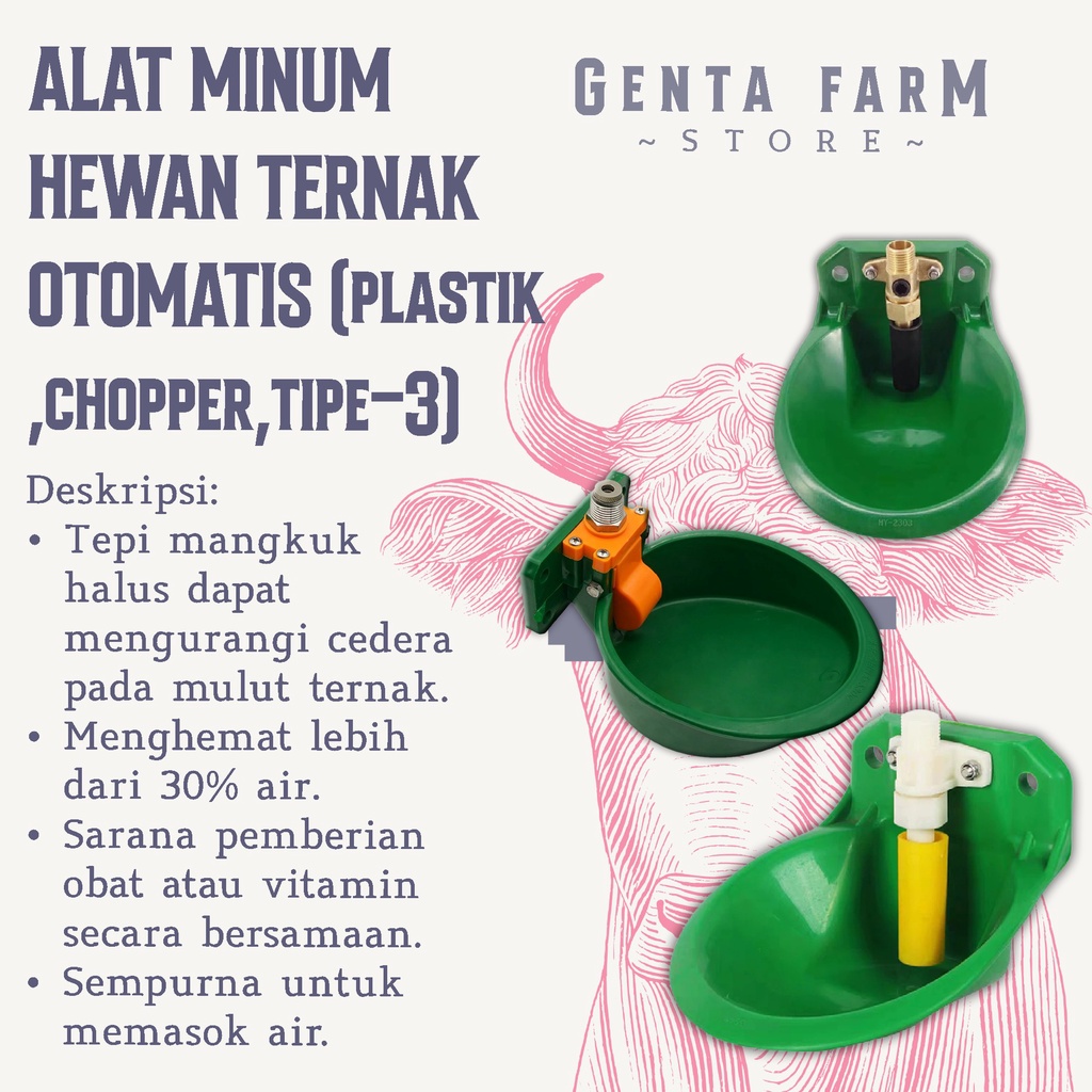 Jual Tempat Minum Otomatis Kambing Domba Babi Sapi Kapasitas 1 Liter