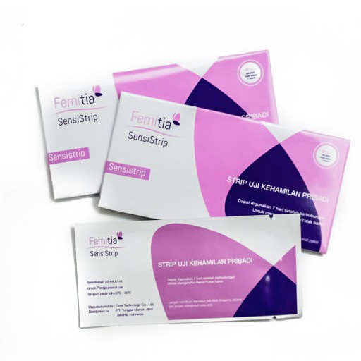 Jual Testpack Tespack Tespek Test Pack Kehamilan SensiStrip Femitia ...