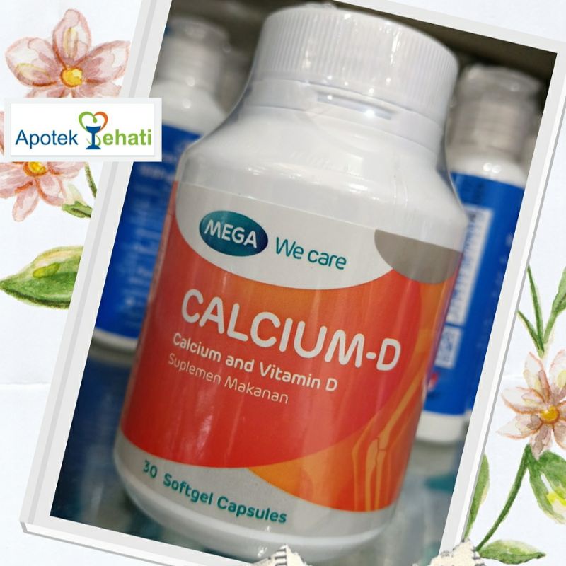 Jual Calcium - D Mega We Care Isi 30 Softgell Capsules Kalsium ...